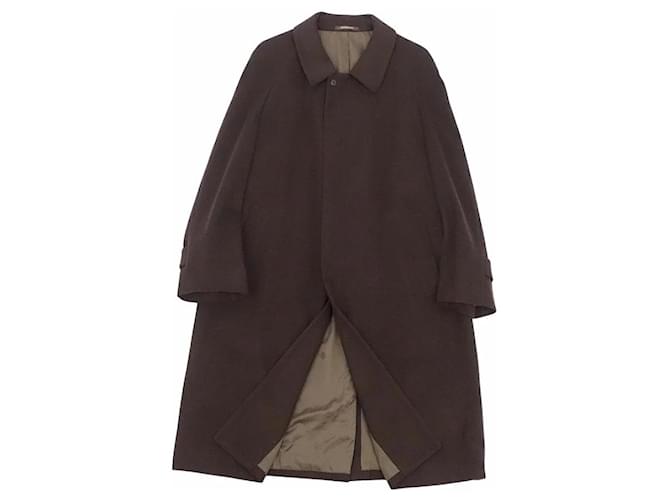 Givenchy [Used] 	 Vintage Givancy Wool Kashmiya Bal collar coat Balmacaan coat Brown Cashmere Polyester  ref.363180