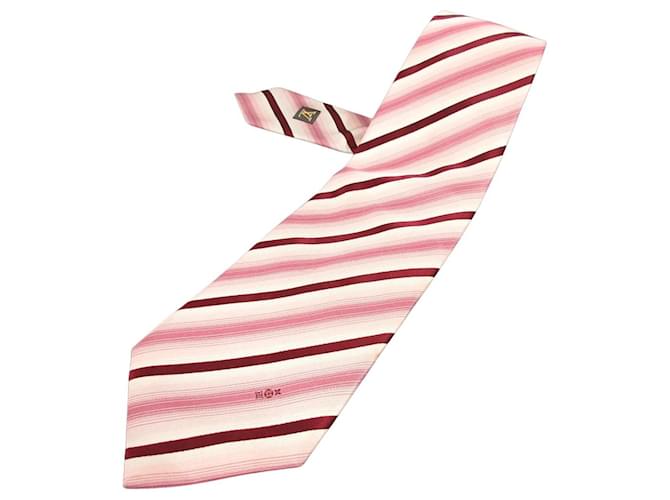 Cravatta Louis Vuitton Rosa Seta  ref.363268