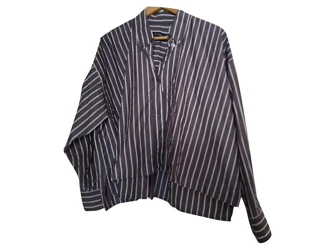 Camisa Oversize Isabel Marant de Rayas Algodón Seda