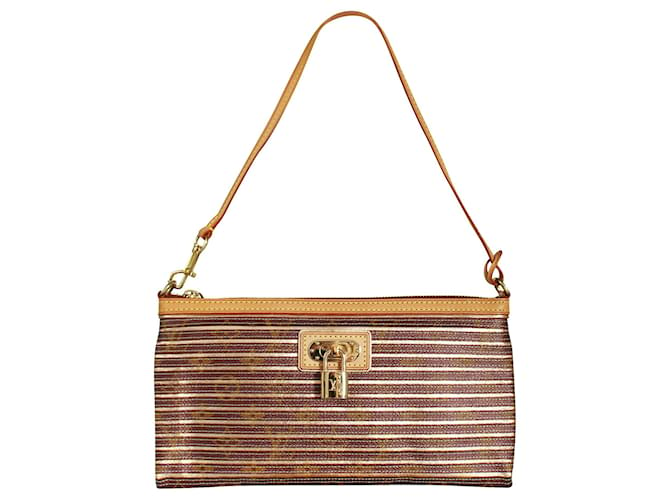 Louis Vuitton Limited Peche Monogram Eden Zoe Bag Golden Metallic Leather  ref.363687