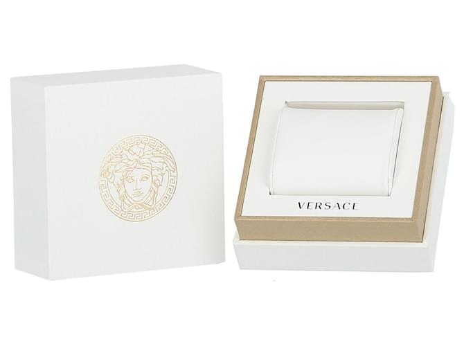 Versace Relógio V-Circle Medusa Dourado Metálico  ref.363704