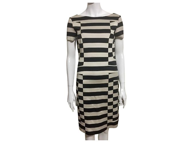 Diane Von Furstenberg Vestido tubo DvF Kathleen Negro Gris