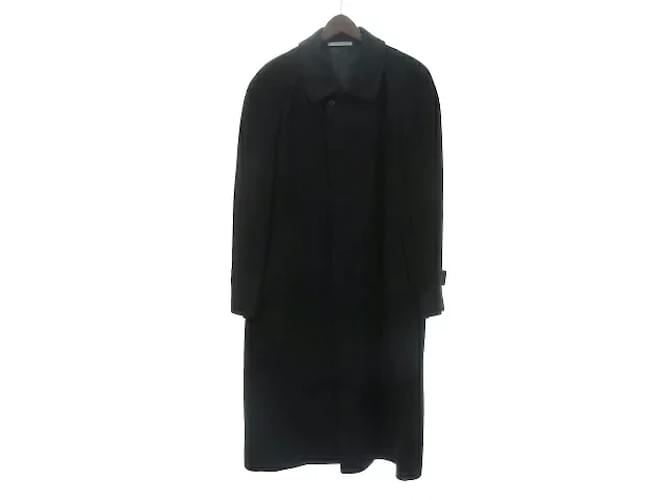 [Usagé] GIVENCHY Manteau col Bal Long cachemire Uni noir Noir Homme [Vêtements d'occasion de vecteur] 210407  ref.363750
