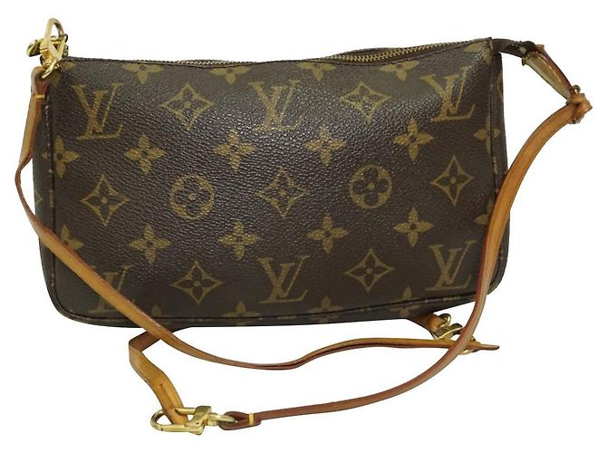 Louis Vuitton Monogram Canvas Pochette Accessori Marrone