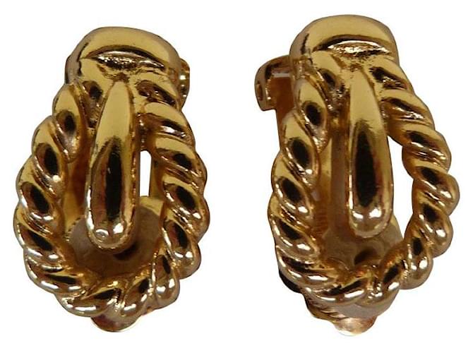 Dior Earrings Golden Metal  ref.364256