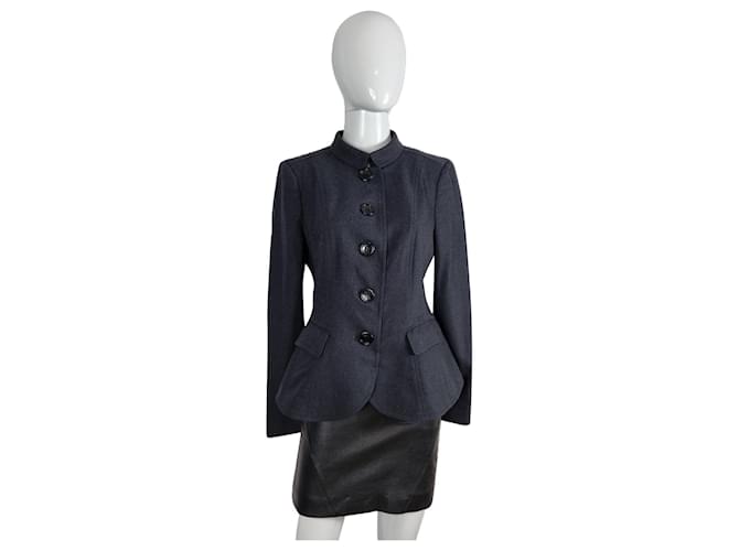 Burberry Jacket Grey Wool  ref.364301
