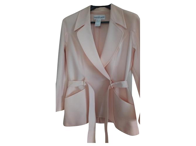Thierry Mugler Elegant and fitted trench coat Beige Polyester  ref.364316