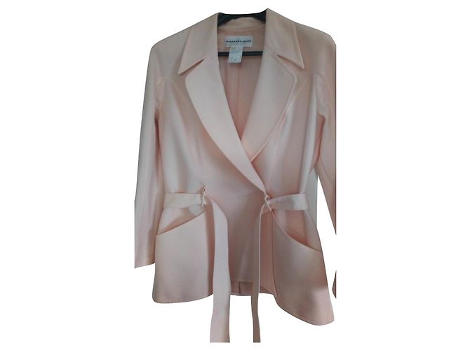 Thierry Mugler Gabardina elegante y entallada Beige