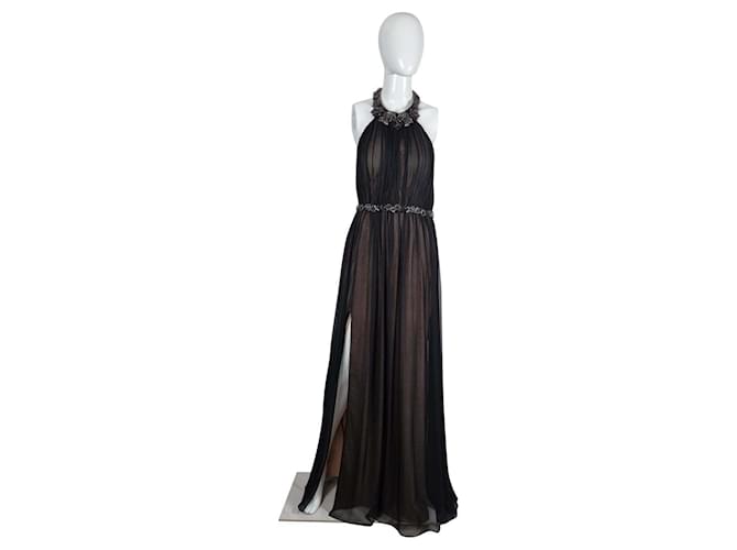 Marchesa Notte dress Black Silk  ref.364337
