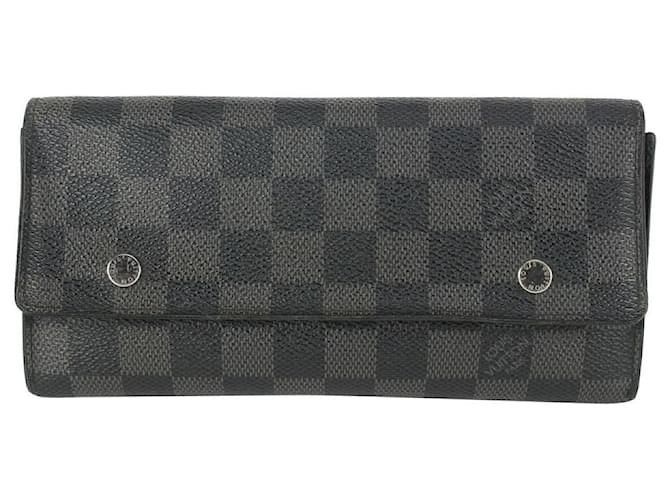 Autre Marque Louis Vuitton Damier Graphite Modulable Long Snap Leder  ref.364365