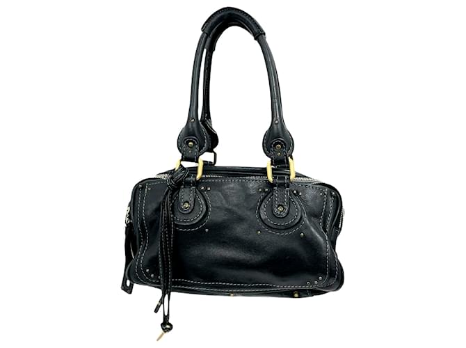 chloe black tote bolsa