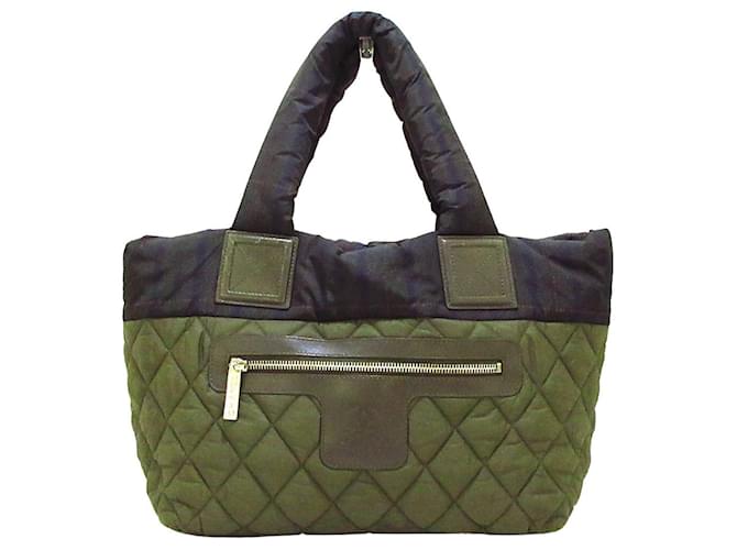 Chanel COCO COCOON Synthétique Vert  ref.364725
