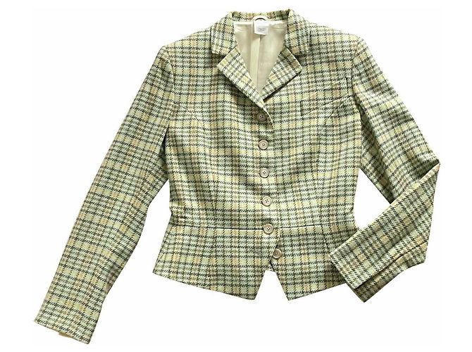 Etro Jacke aus Wolle Hellgrün