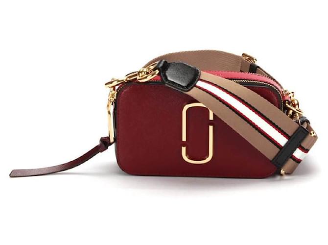 Snapshot leather crossbody bag Marc Jacobs Red in Leather - 35677943
