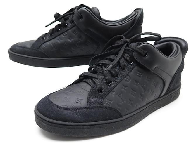 Louis Vuitton sneakers in black monogram canvas, taille 7, new condition!  Cloth ref.254326 - Joli Closet