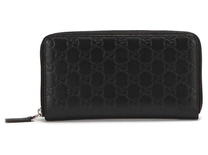 Gucci Guccissima Organizer Wallet in black coated/waterproof canvas Cloth  ref.365223