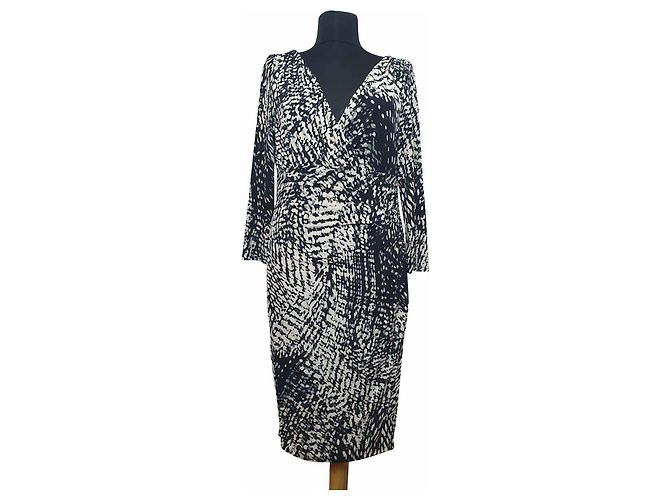 Ralph Lauren Kleid Bunt Polyester Elasthan S Mehrfarben
