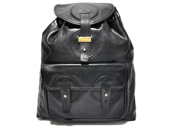 Gucci backpack Black Leather  ref.365857