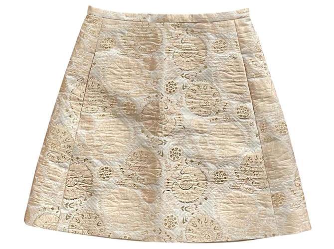 Chloé Skirts Golden Silk  ref.365931