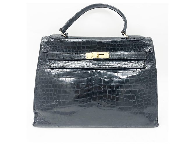 Hermès hermes kelly 32 Nero Pelli esotiche