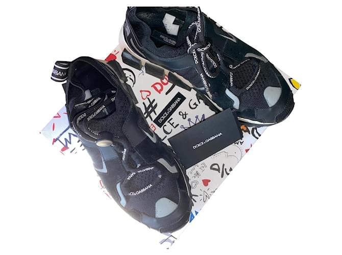 Dolce & Gabbana Sneakers Black Cloth  ref.366034