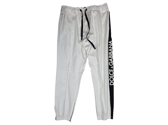 Dolce & Gabbana Dolce&Gabbana trousers White Cotton  ref.366080