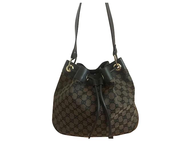 Gucci Handbags Dark brown Cotton  ref.366134