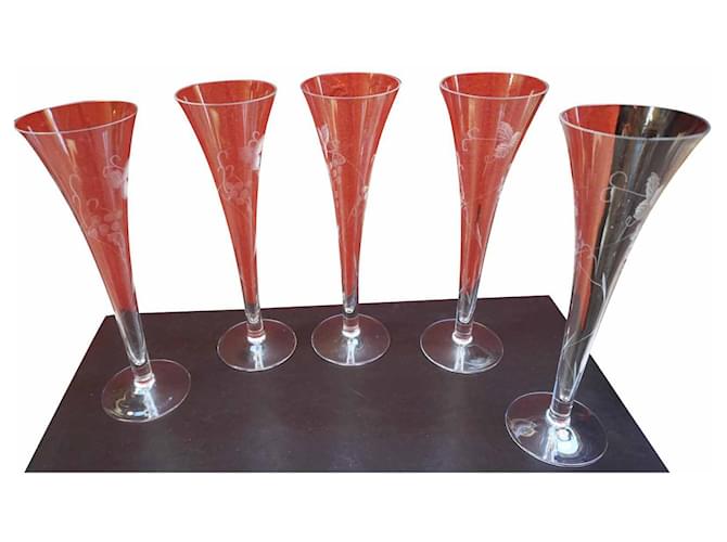 Champagne flutes LANCEL Glass  ref.366353