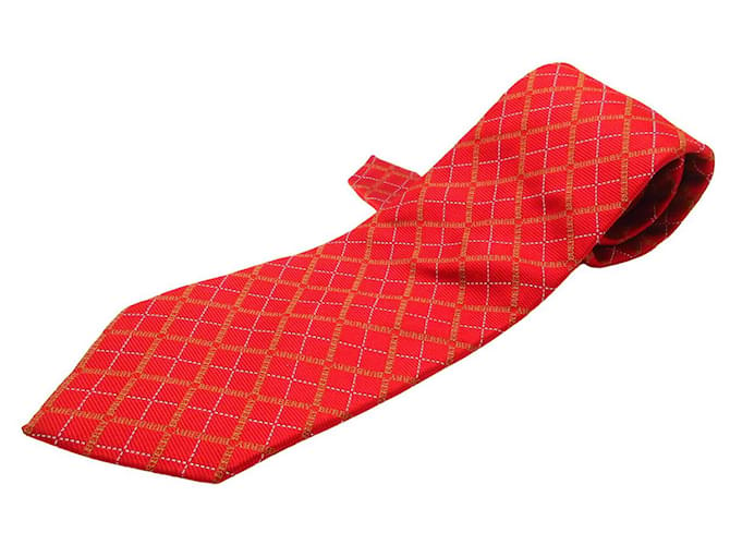 Burberry Tie Red Silk  - Joli Closet