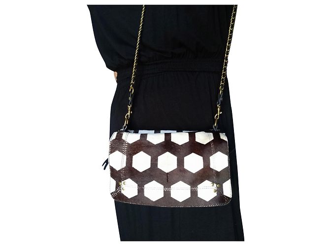 Borsa a mano Bobi Jerome Dreyfuss in pelle bianca Bianco