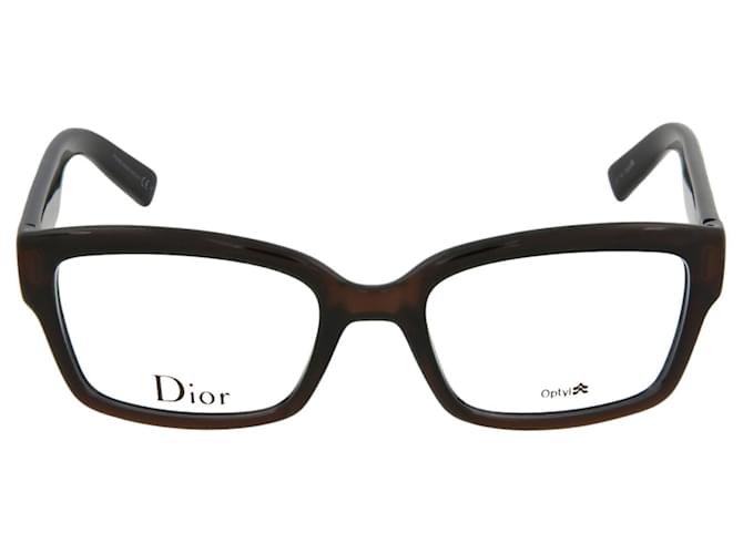 Dior Square Acetate Optical Frames Brown  ref.366685