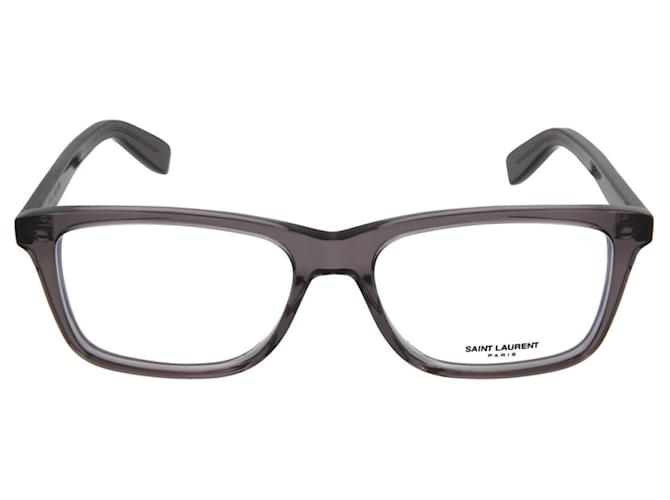Saint Laurent Square Acetate Optical Glasses Grey  ref.366691