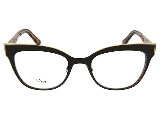 Dior Marcos ópticos de acetato de ojo de gato Castaño  ref.366692