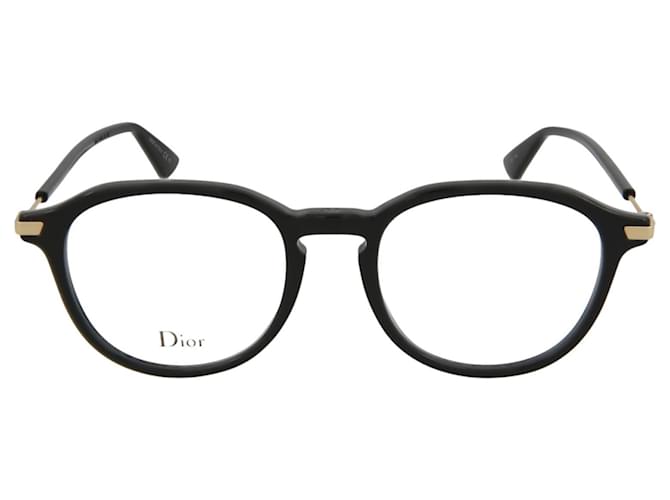 Dior Marcos ópticos redondos de acetato Negro ref.366705 - Joli