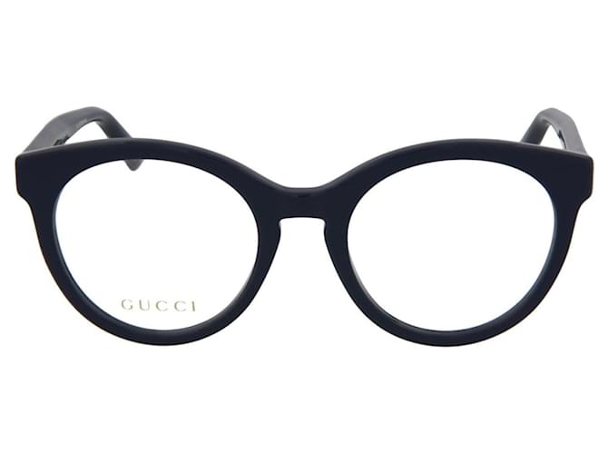 Gucci Gafas ópticas redondas de acetato Azul  ref.366720