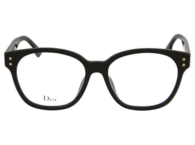 Dior Marcos ópticos cuadrados de acetato Negro  ref.366724