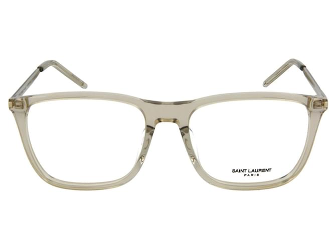 Saint Laurent Square Acetate Optical Glasses White  ref.366731