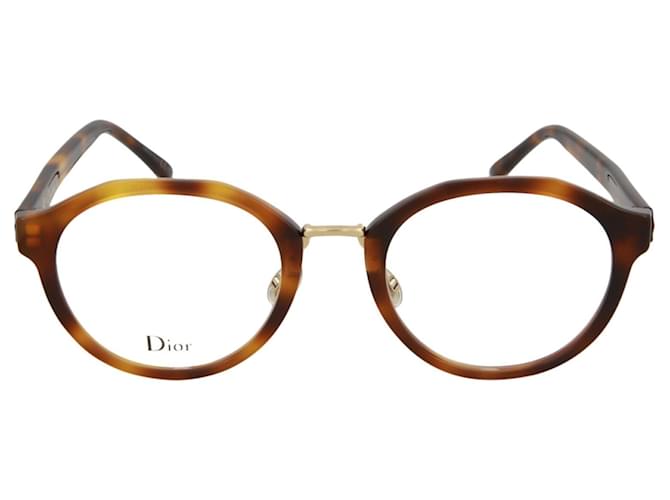 Dior Round Acetate Optical Frames Brown  ref.366743