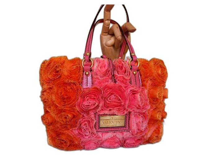 Valentino, Bags, Valentino Garavani Red Rose Lambskin Handbag