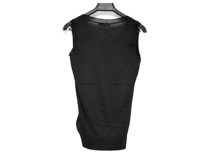[Used] ALEXANDER MCQUEEN Sleeveless Sweater Size XS Ladies --Black Crew Neck Wool  ref.366779