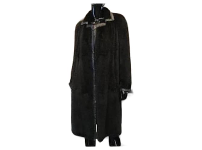 Fendi Coats, Outerwear Black Fur  ref.367050