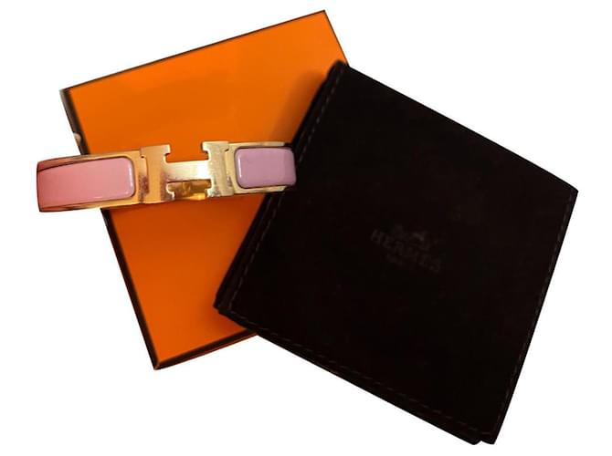 Hermès Hermes Clic H Armband Pink  ref.367068