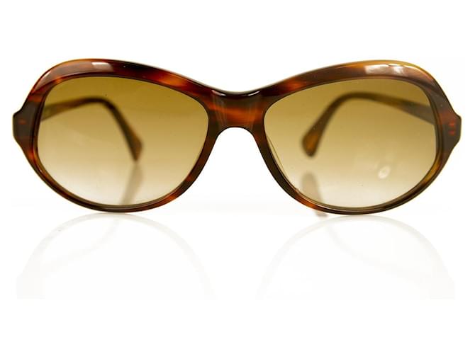 Autre Marque Cutler & Gross de Londres 0722 Óculos de sol marrom tartaruga feitos à mão com caixa rara Plástico  ref.367071