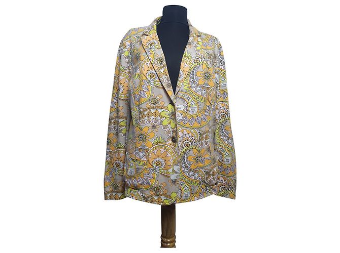 Chaqueta Marc Cain Sports de algodón floral Multicolor