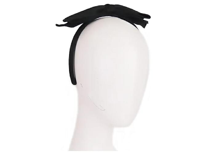 Used] Chanel CHANEL Katyusha Ribbon Satin Black Black Women's Hair  Accessory Hair Band  - Joli Closet