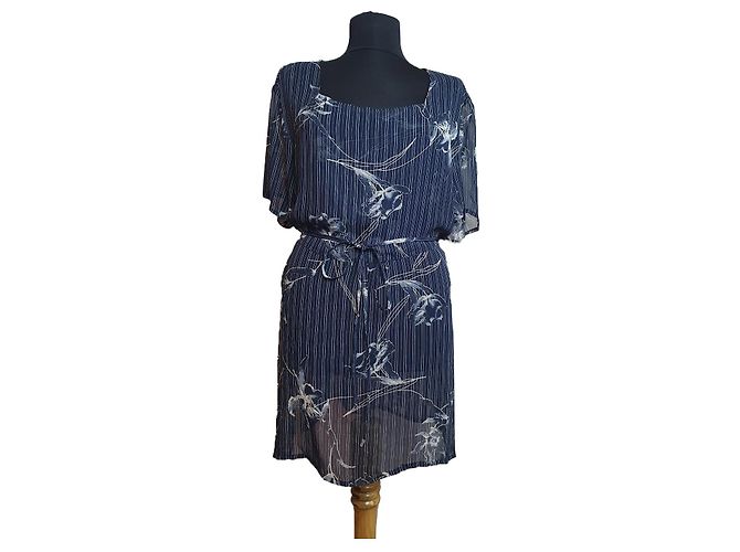 Zapa Tunika Oberteil Blau Viscose