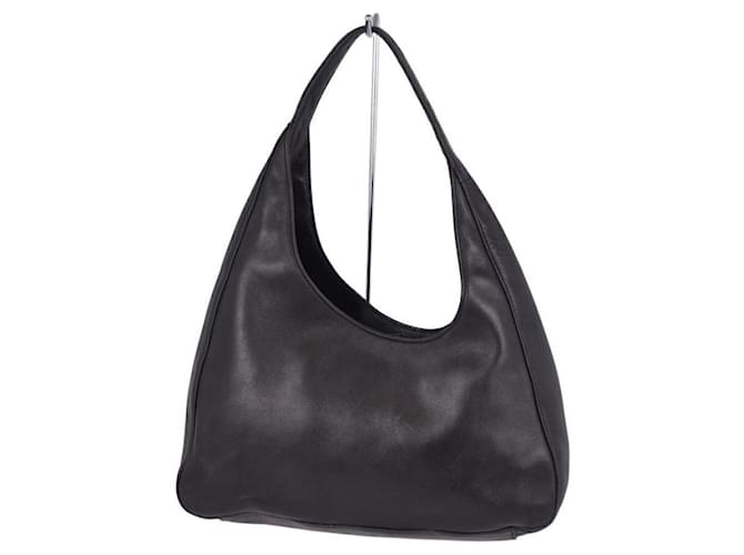 [Used] Prada Handbag Calf Leather Genuine Leather Bag Bag Bag Ladies Black  ref.367271