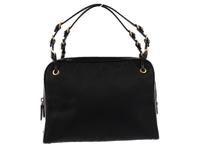 [Usato] PRADA Borsa Prada Borsa a mano Nylon Pelle Nera Mini Bag