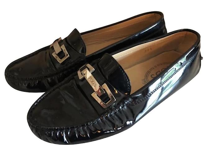 Tod's Flats Black Patent leather  ref.367294