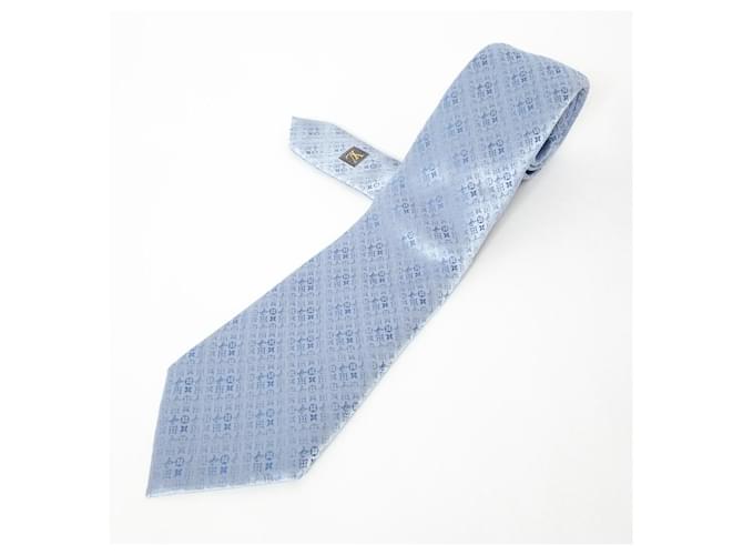 Louis Vuitton cravatta Blu Seta ref.71305 - Joli Closet